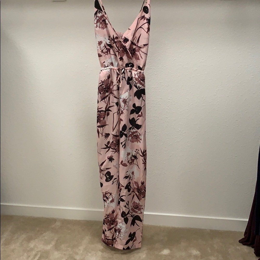 Pink Floral Jumpsuit small/medium